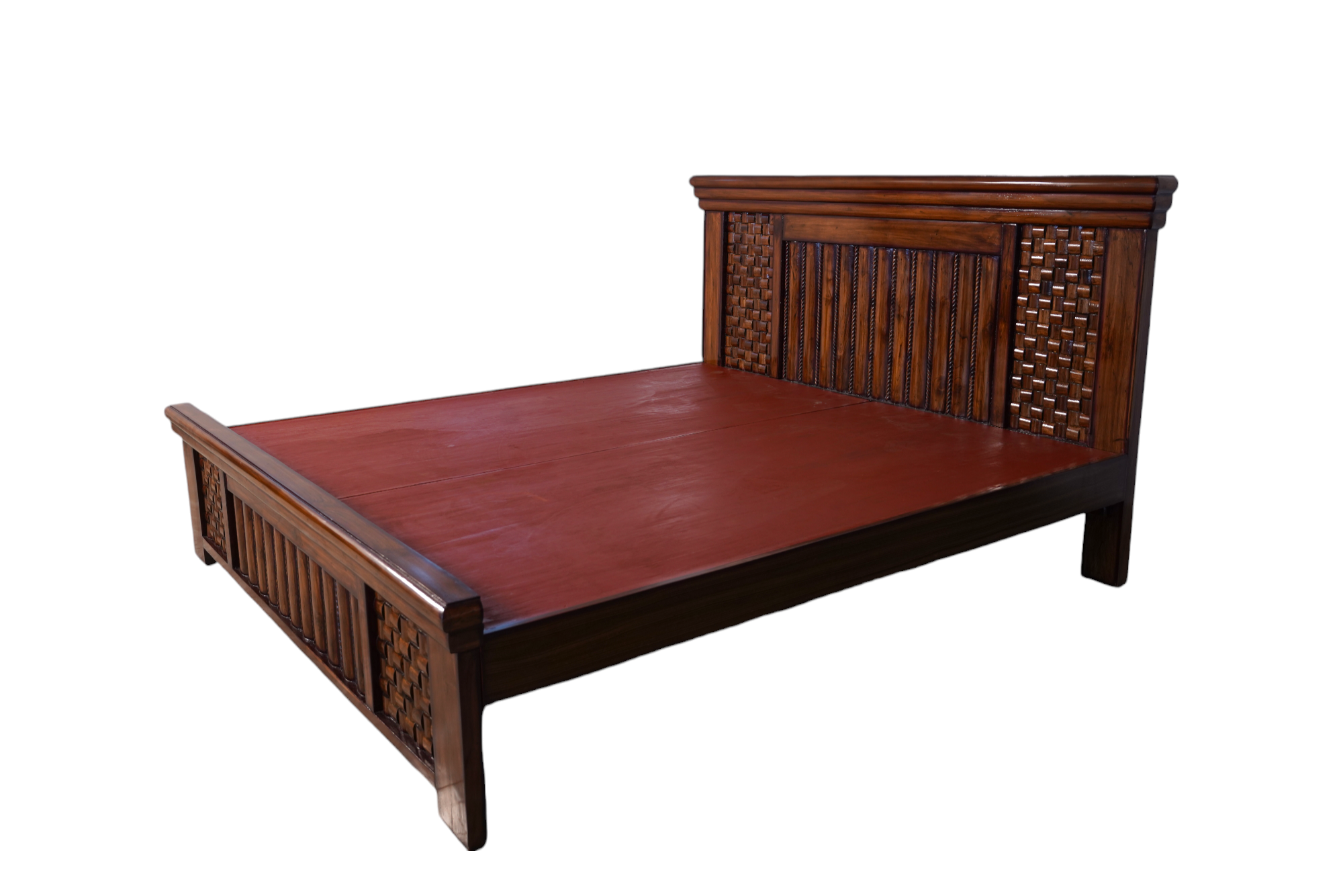 Teak Wood Heavy Cot 5x6