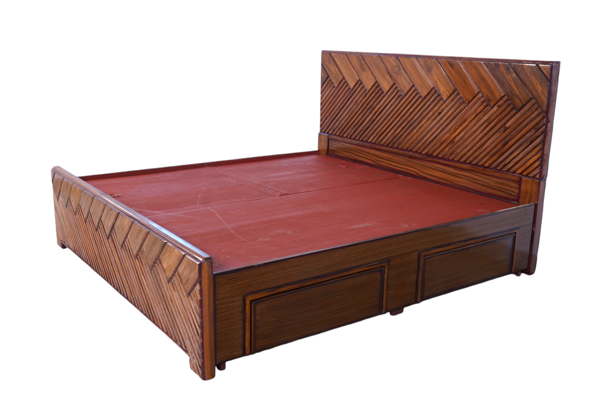 Teak Wood Heavy Cot 5x6