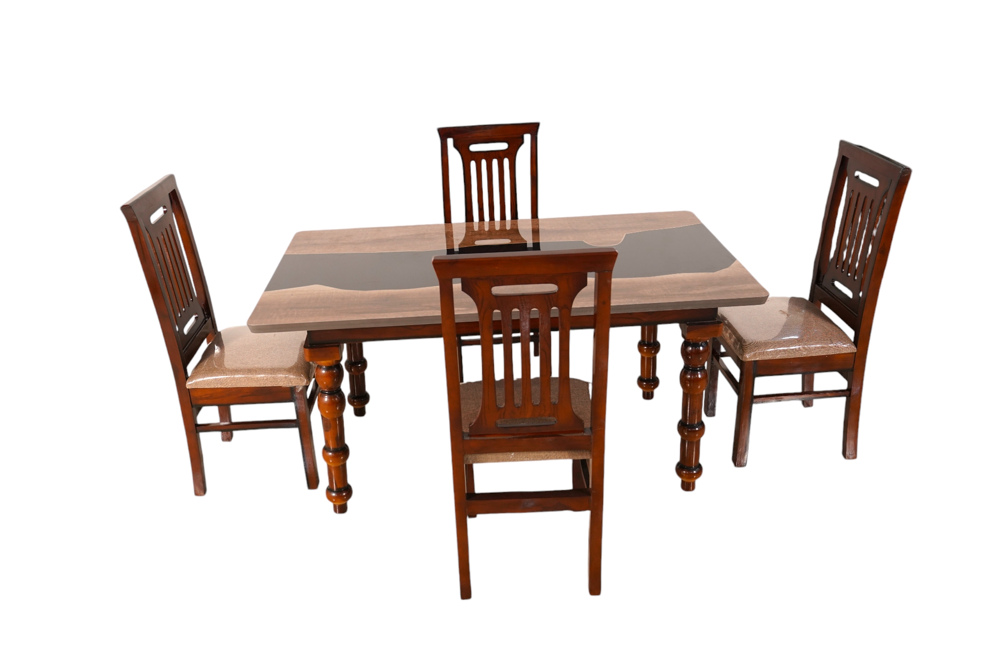 4 Seater Dining Table with Italian Marble Top