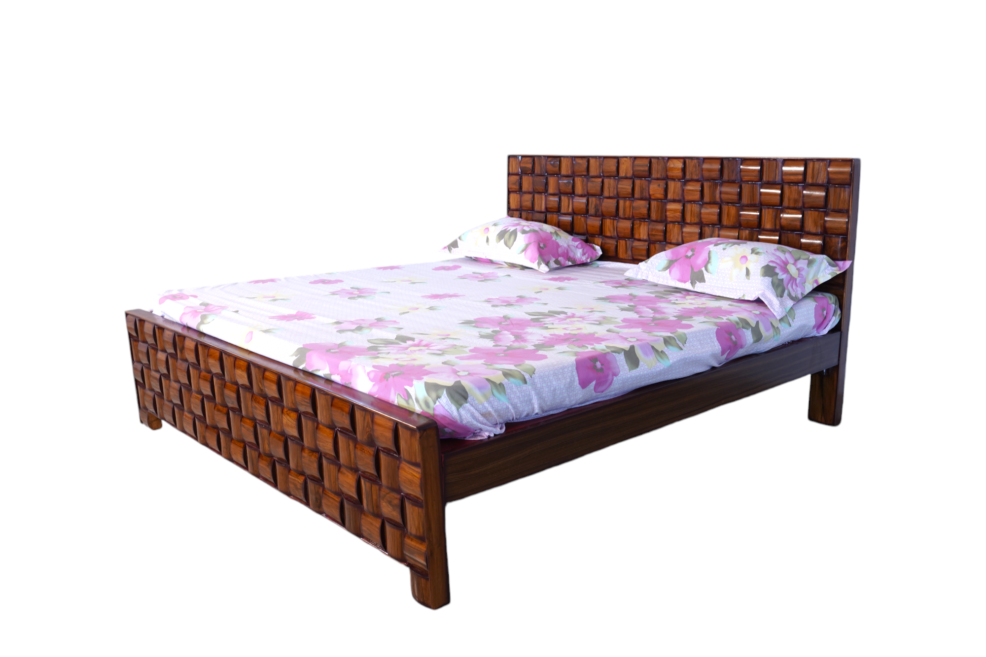 Teak Wood Heavy Cot 5x6