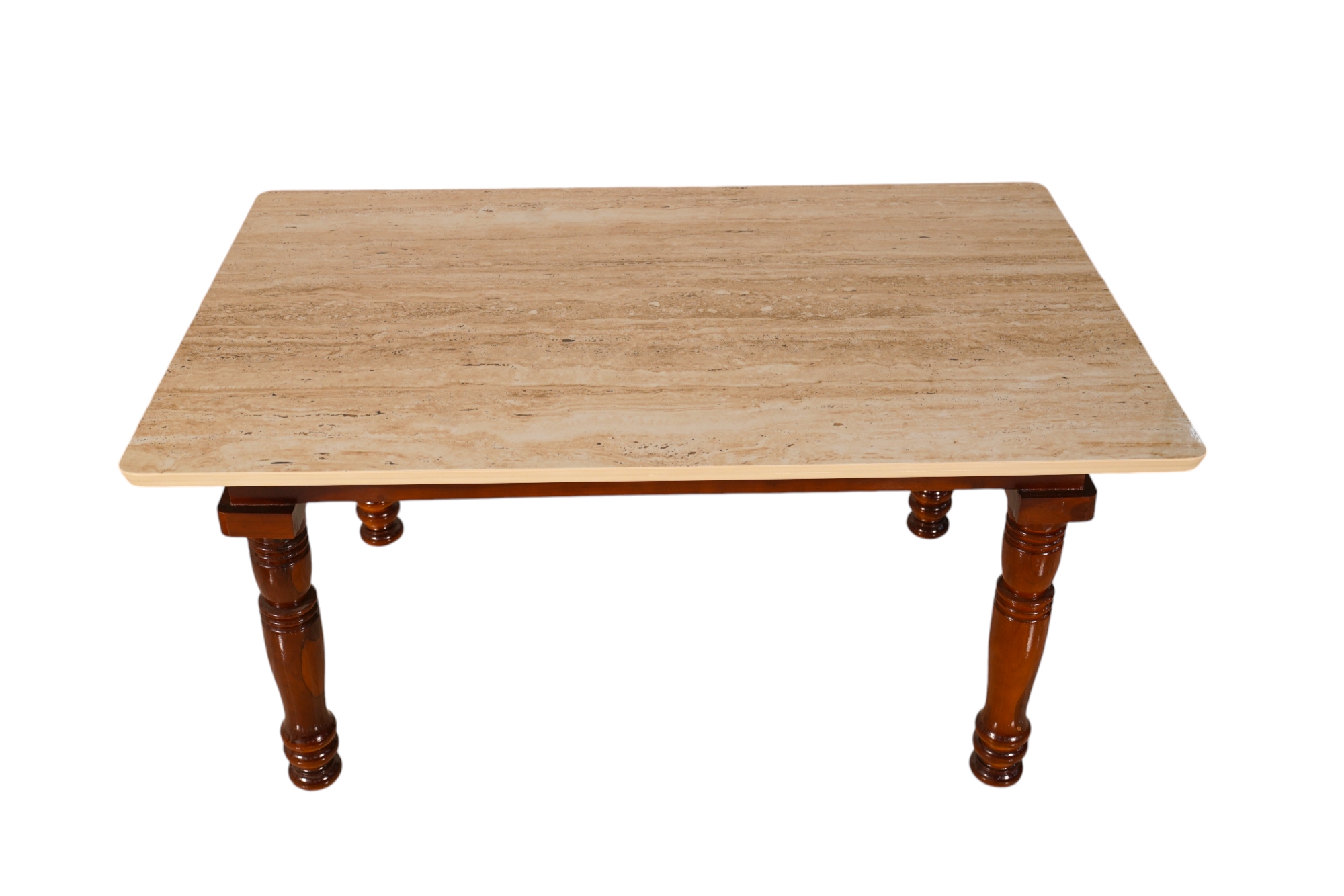 4 Seater Dining Table with Italian Marble Top