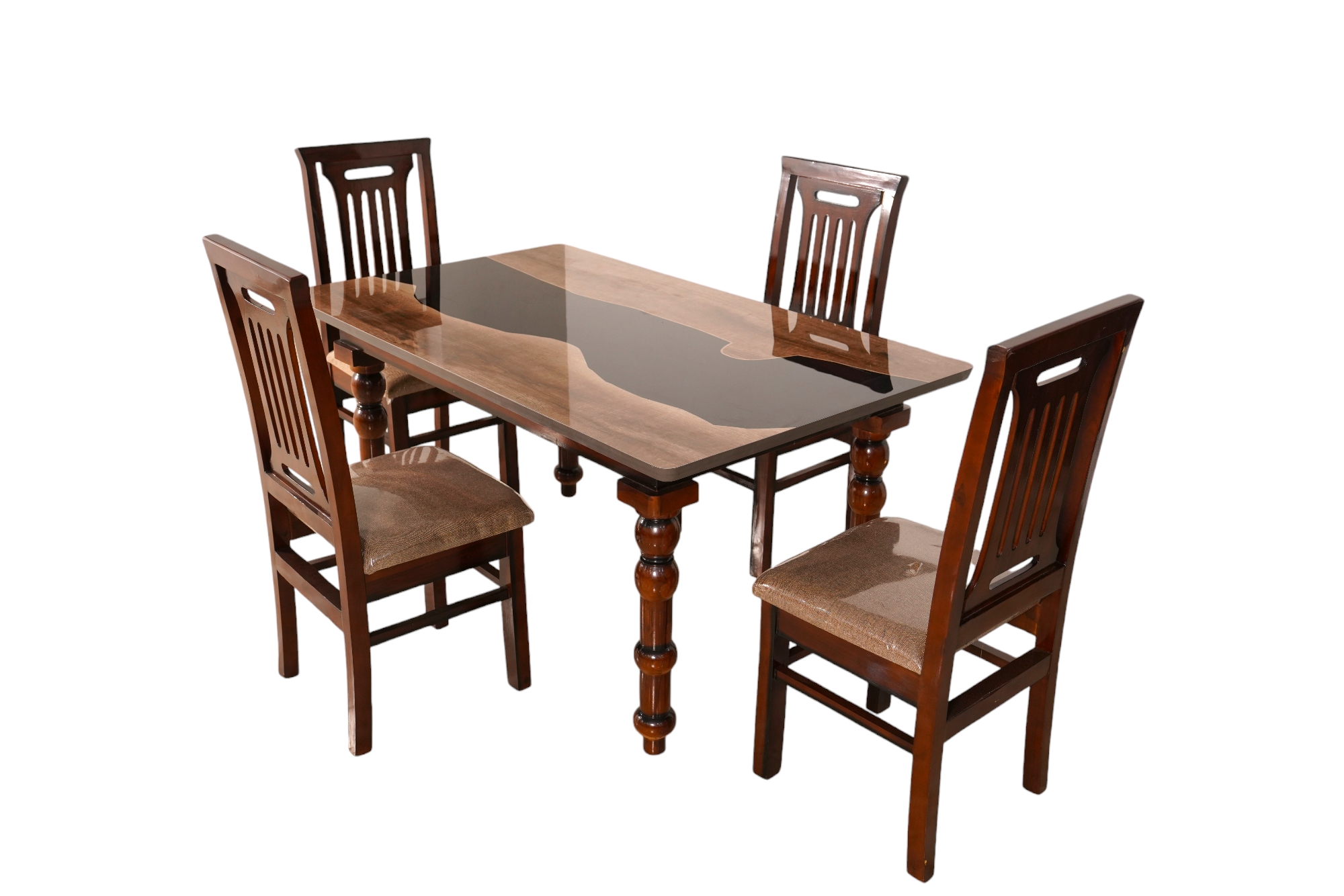 4 Seater Dining Table with Italian Marble Top