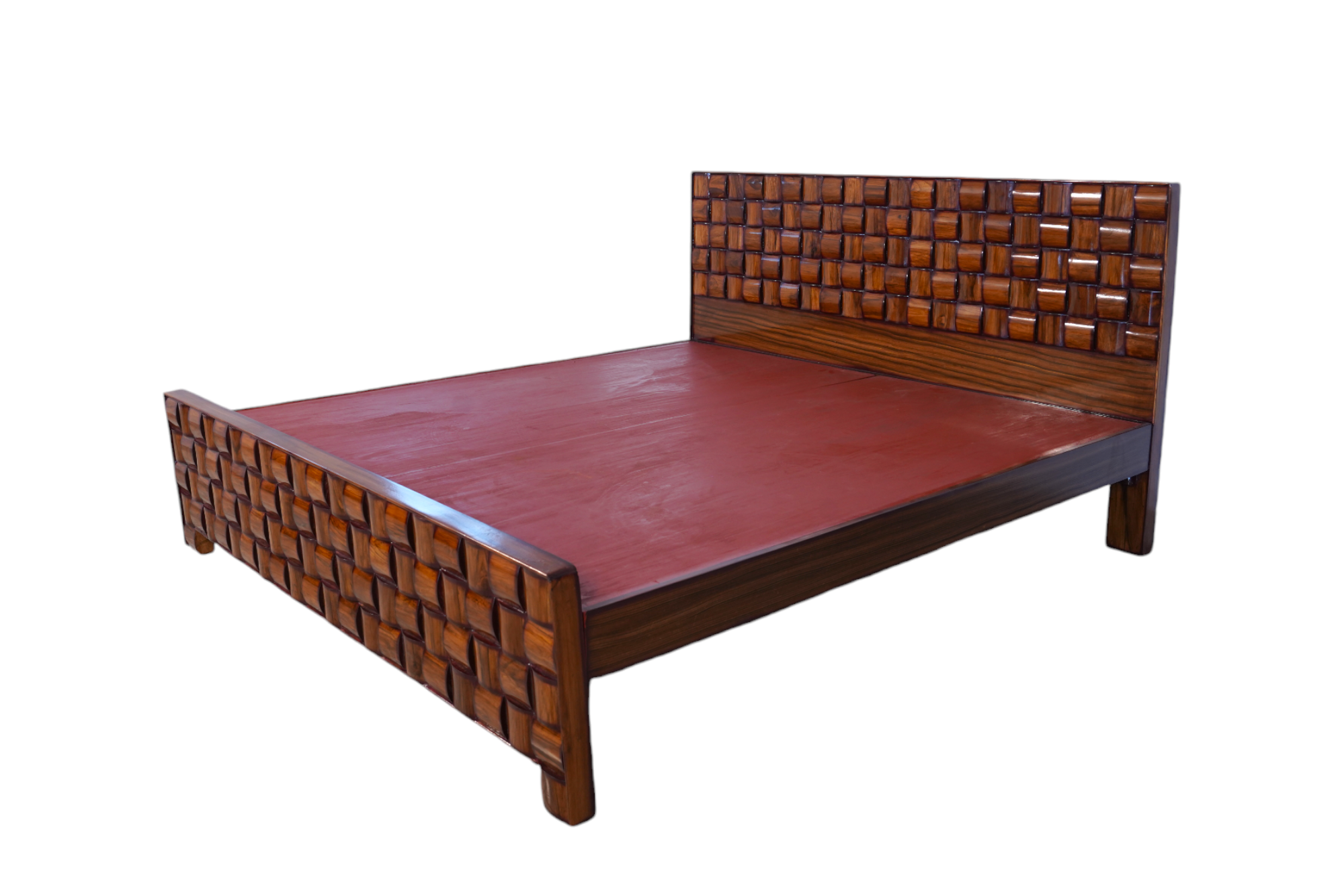 Teak Wood Heavy Cot 5x6