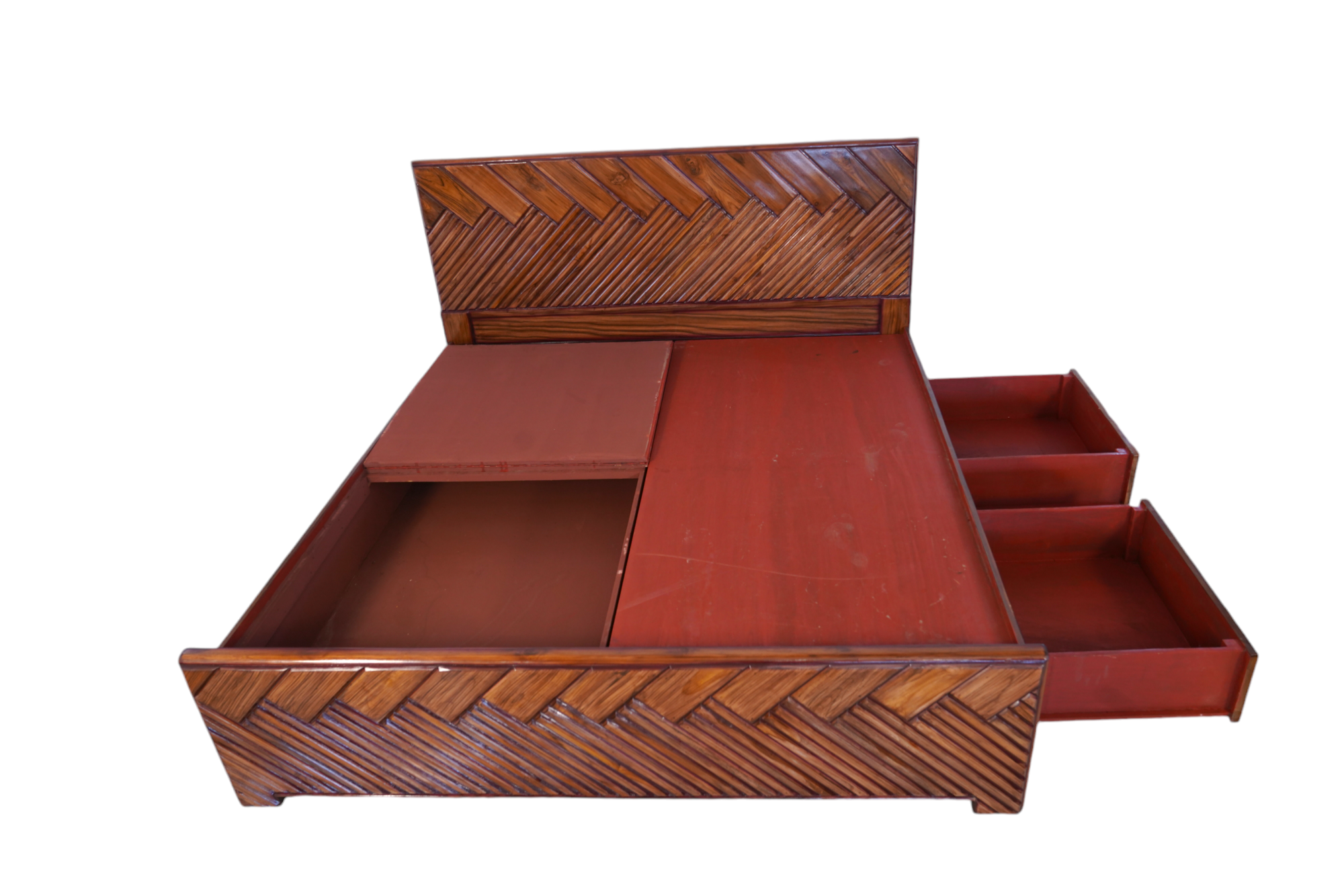 Teak Wood Heavy Cot 5x6