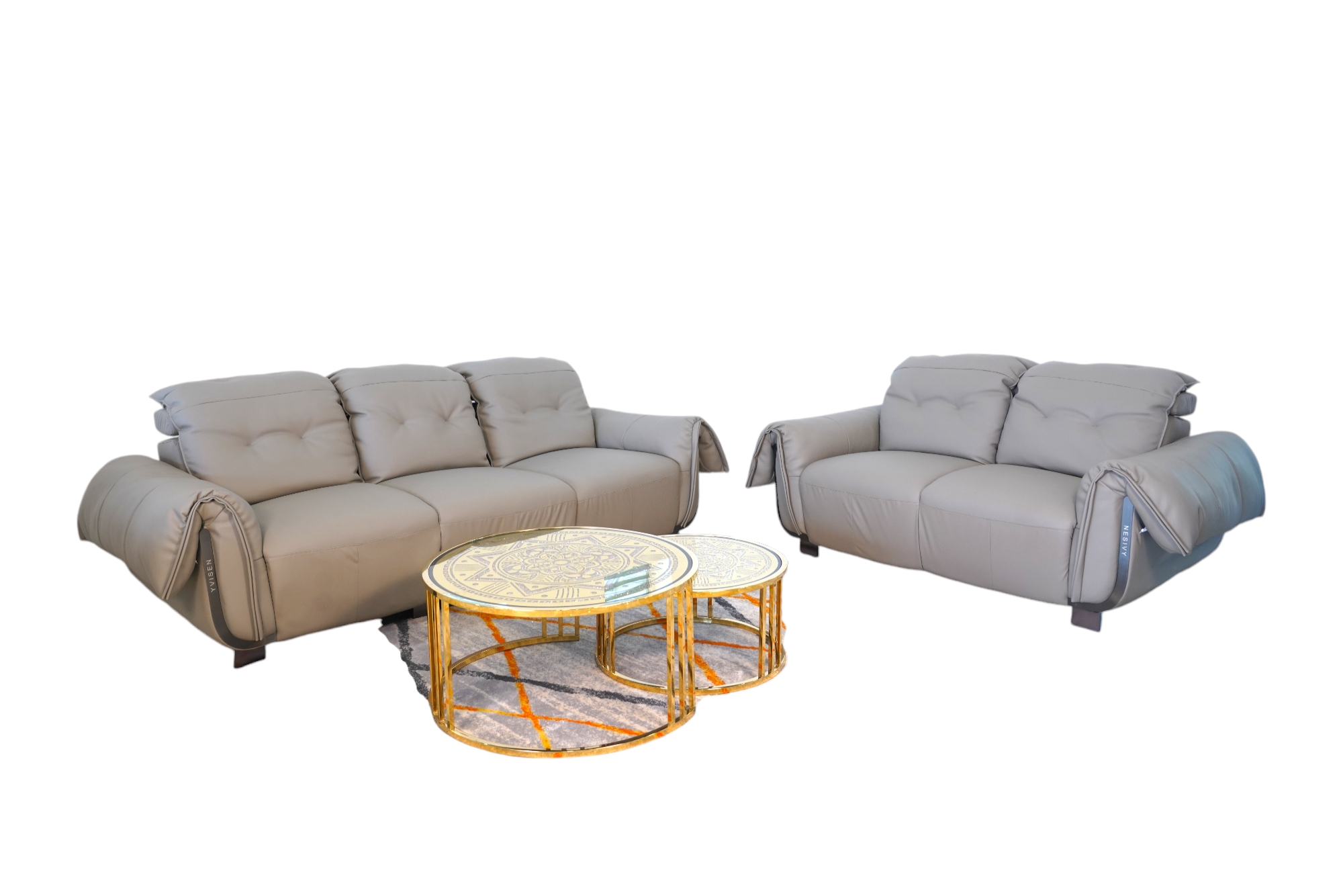 3 + 2 Imported Leather Sofa