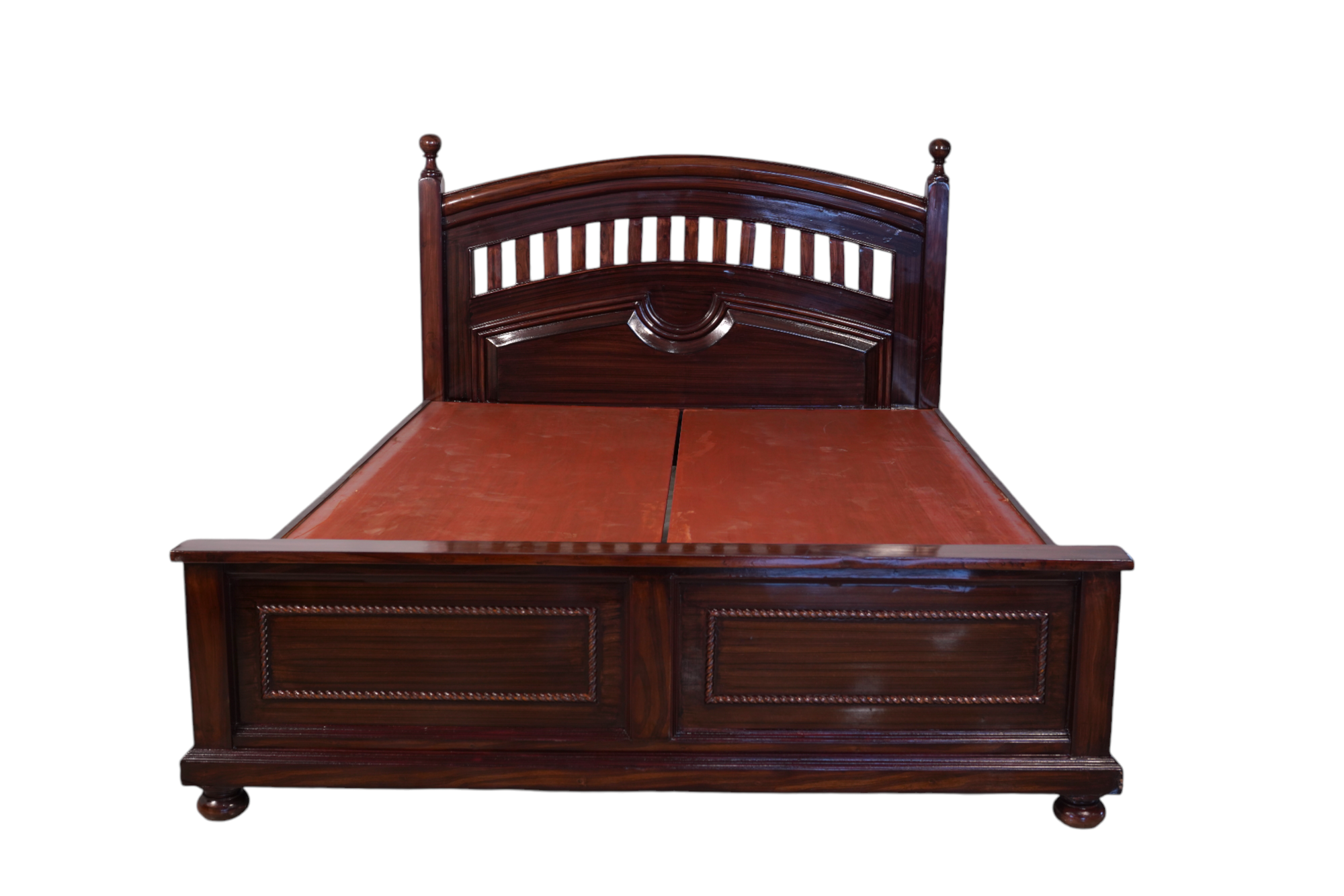 Teak Wood Heavy Cot 5x6