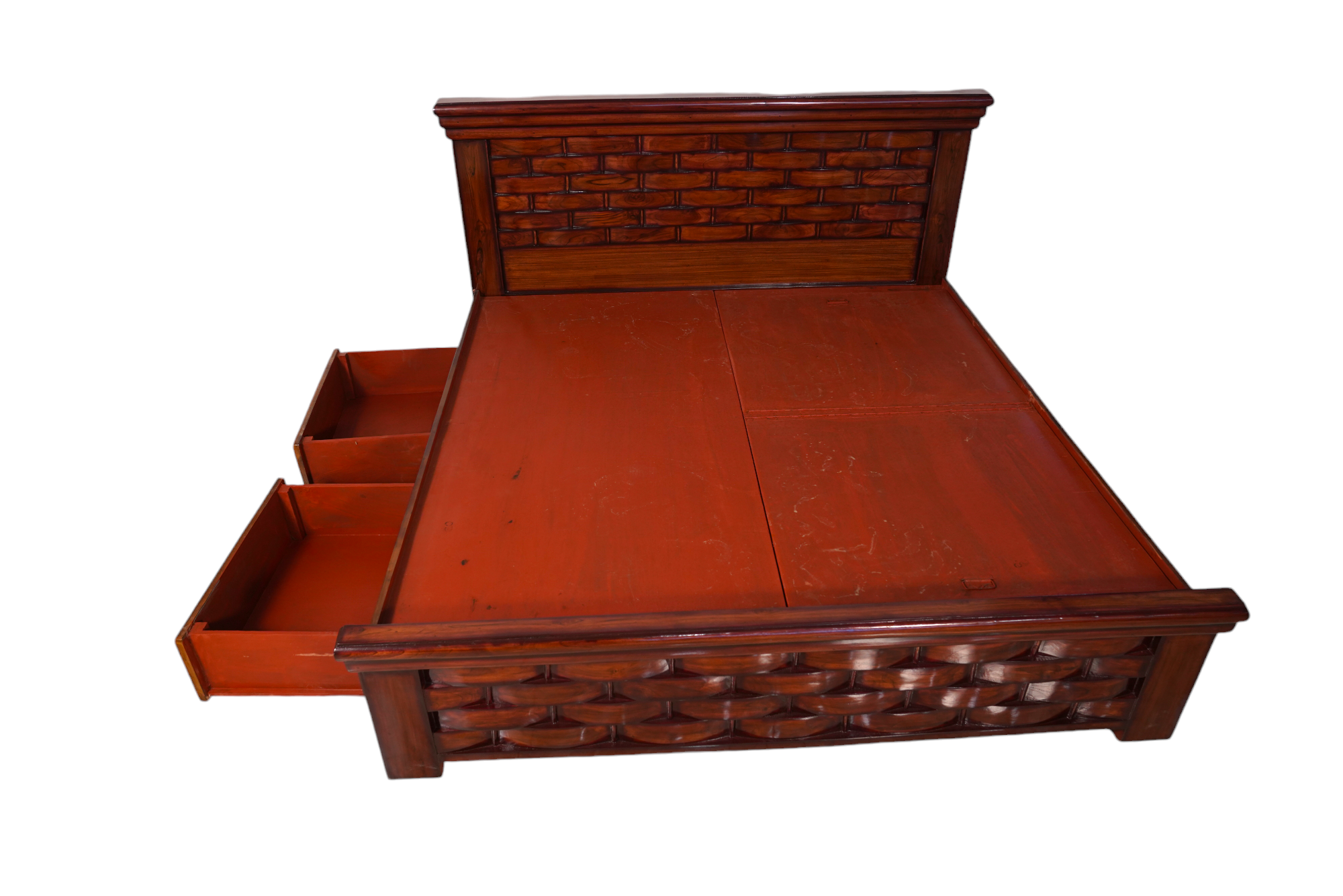 Teak Wood Heavy Cot 6x6