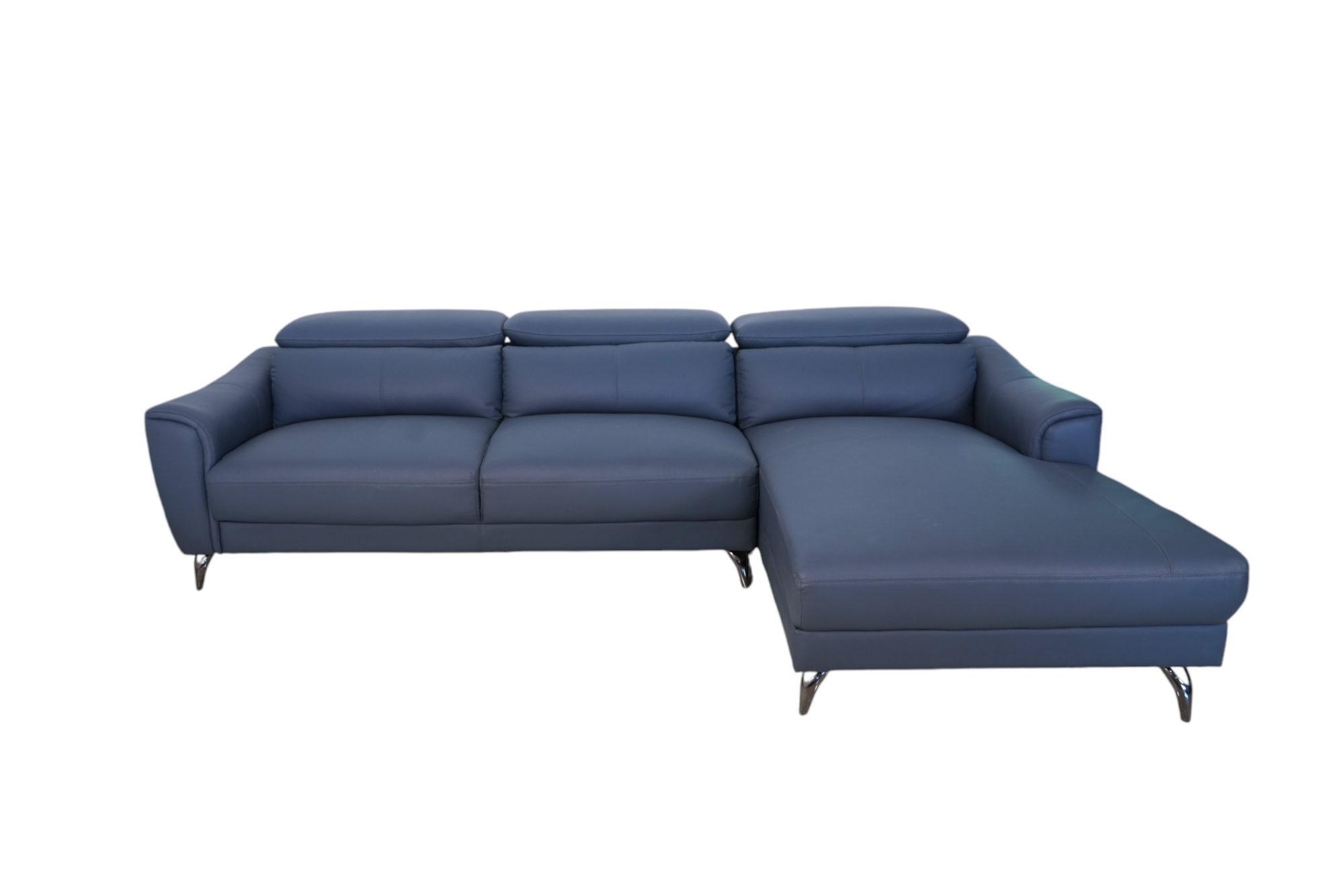 2 + Lounger Imported Leather Sofa