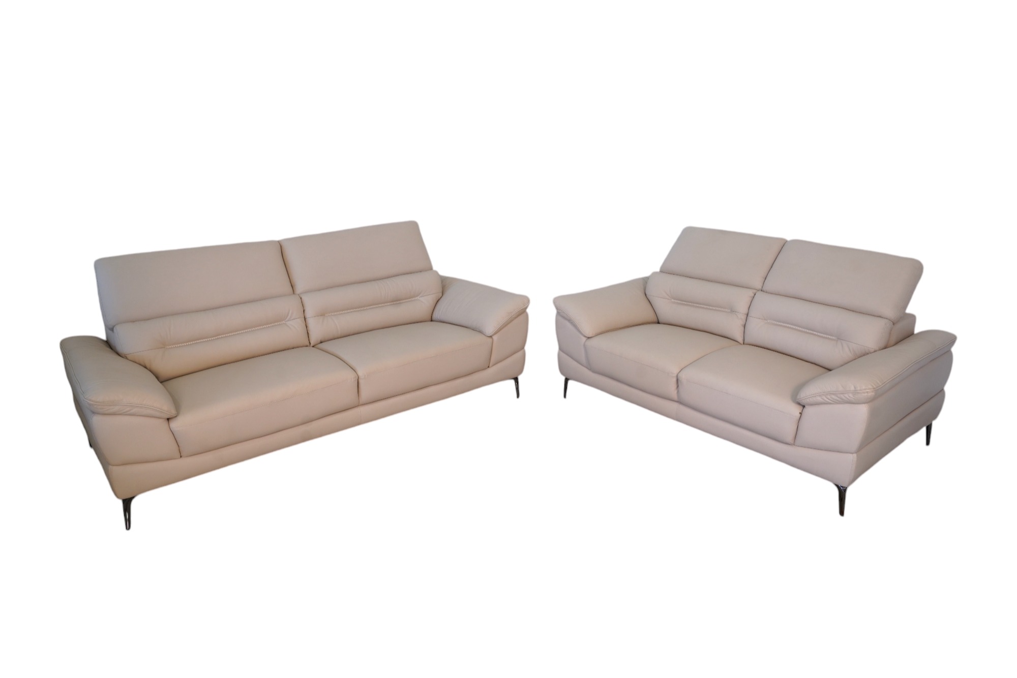 3 + 2 with Head Rest  Imported Leather Sofa