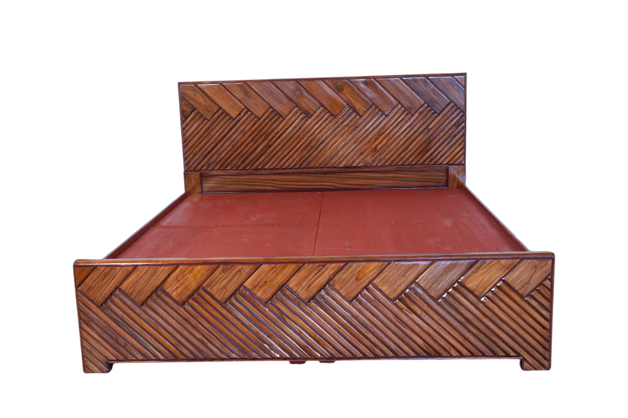 Teak Wood Heavy Cot 5x6