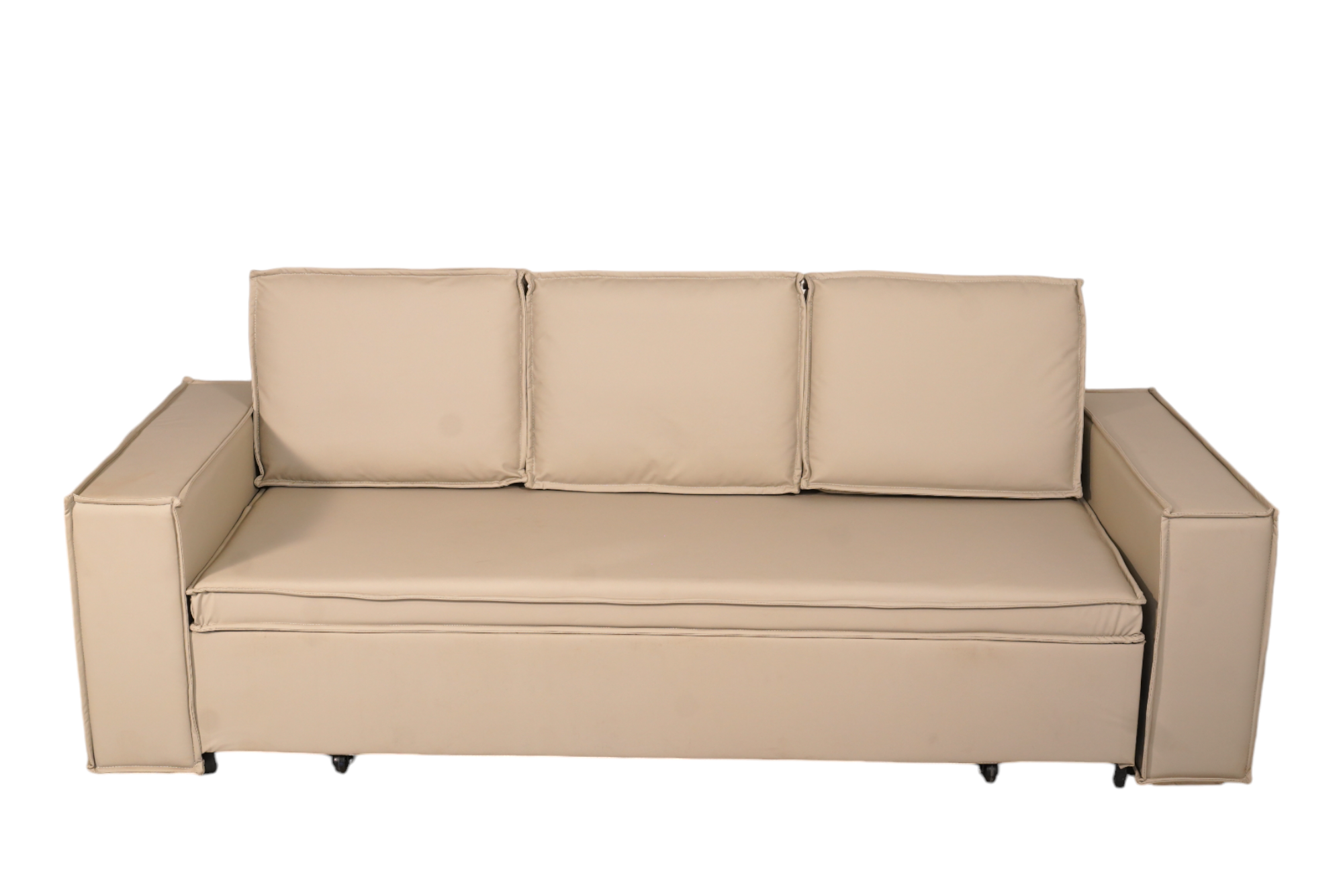 Imported Leather Sofa Cum Bed