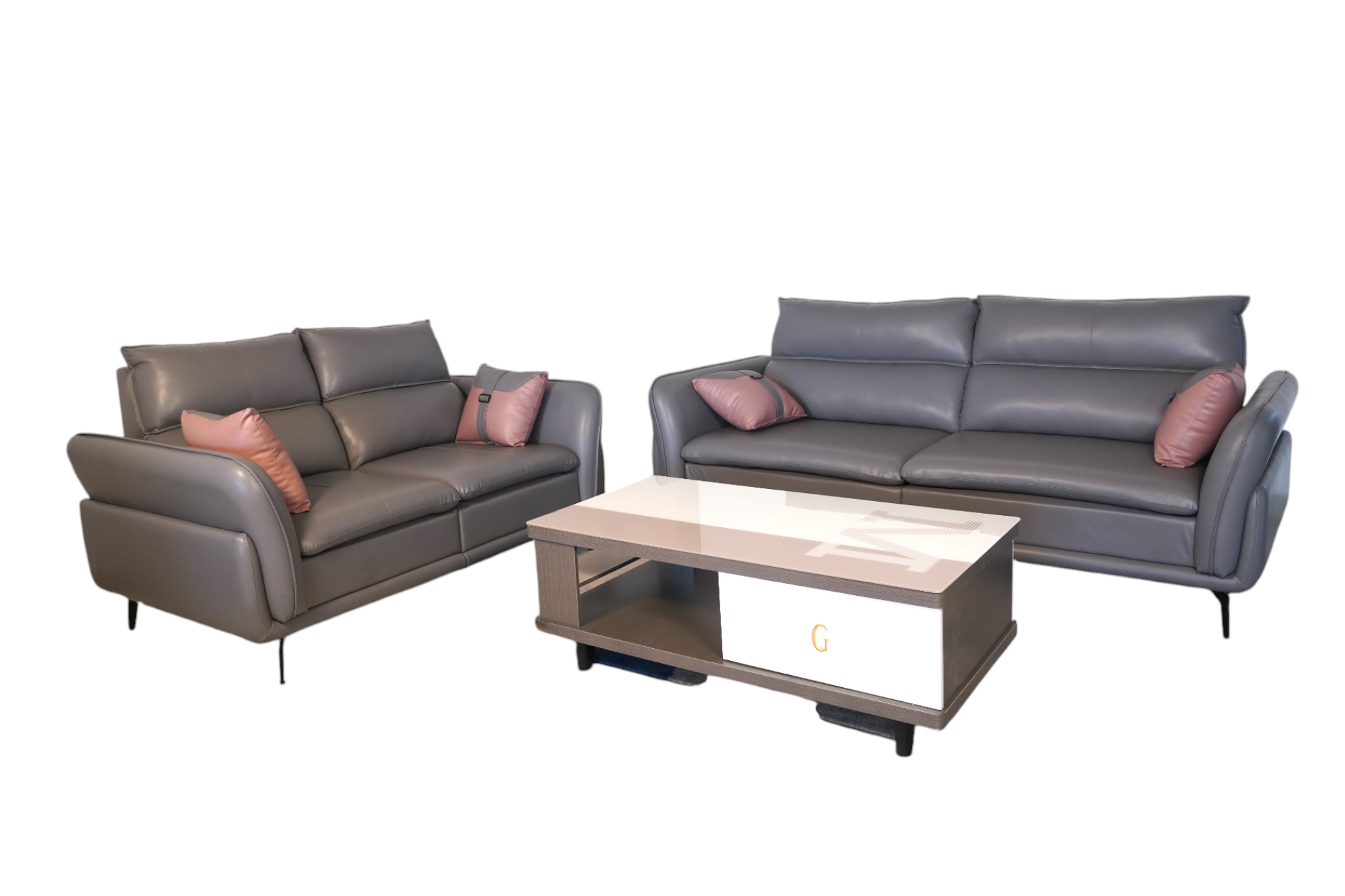 3 + 2 Imported Leather Sofa